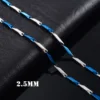 2.5mm Silver Blue