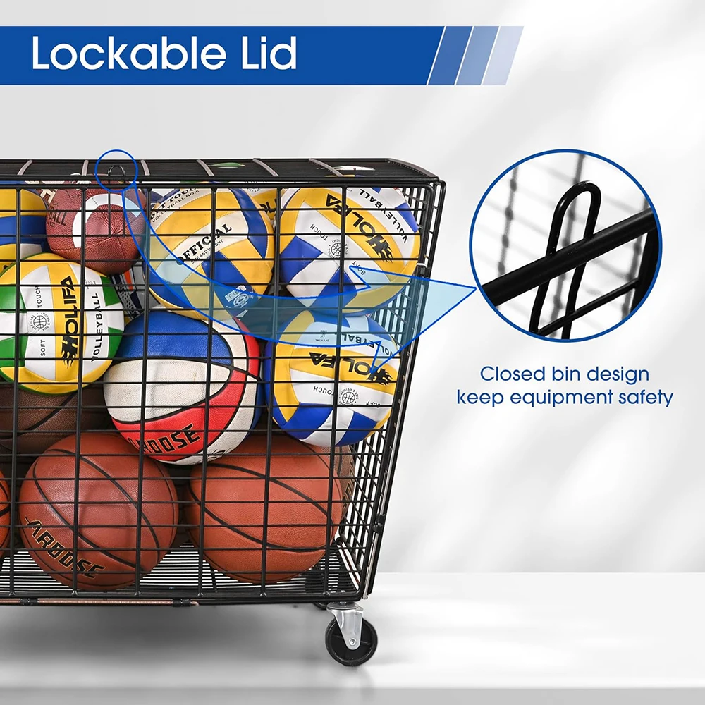 Customized Garage Sports Equipment Organizer Rack Ball Storage Ball ...