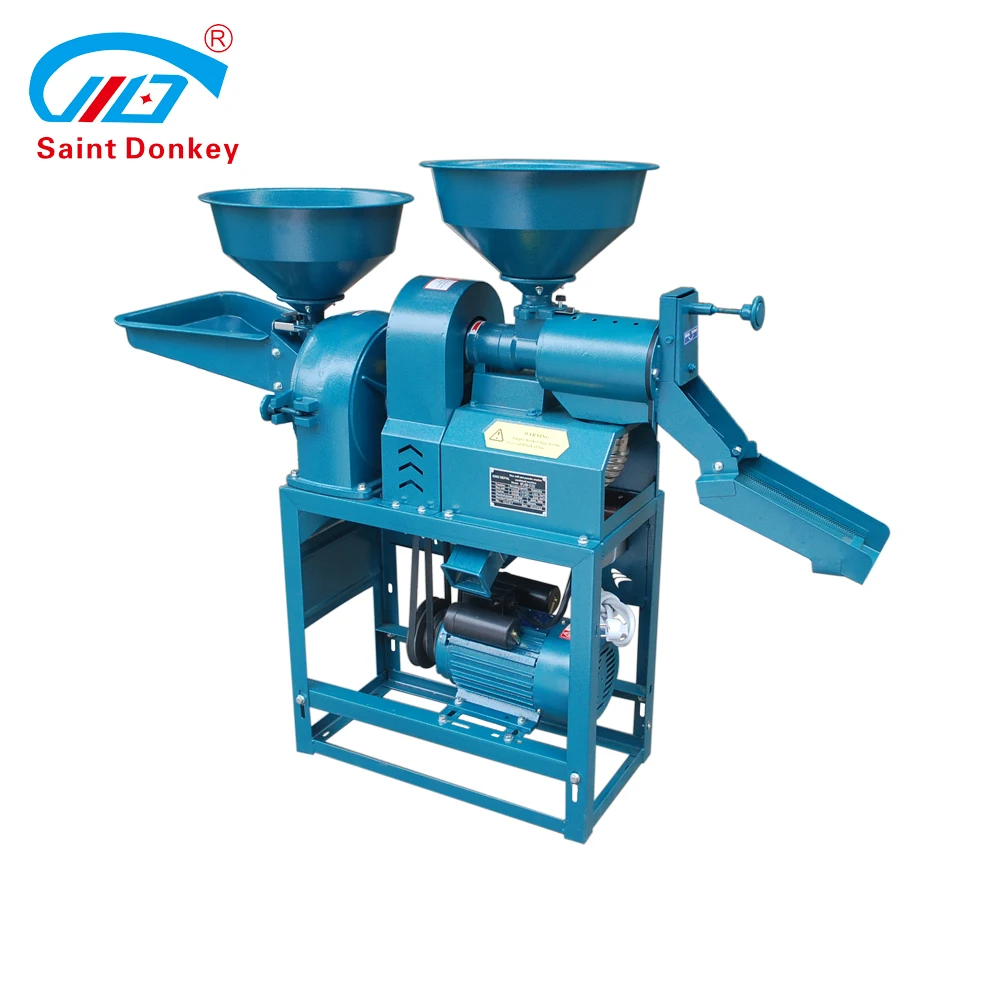 High Output Best Selling Auto Rice Mill Combined with Grain Powder Crusher Machine