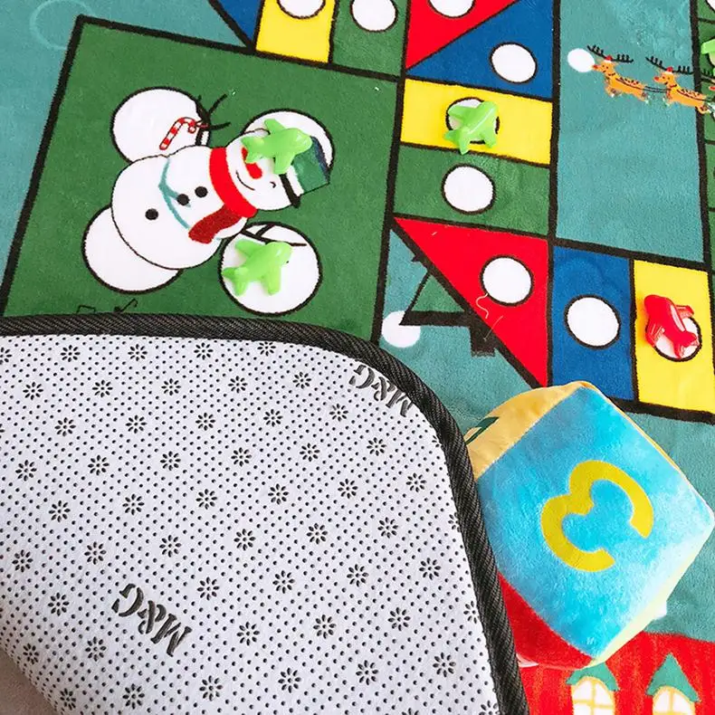 Thick Large Size Flying Chess Kindergarten Cartoon Sport Carpet Game Mat Children Crawling Floor Climbing Mat Baby Room Carpet