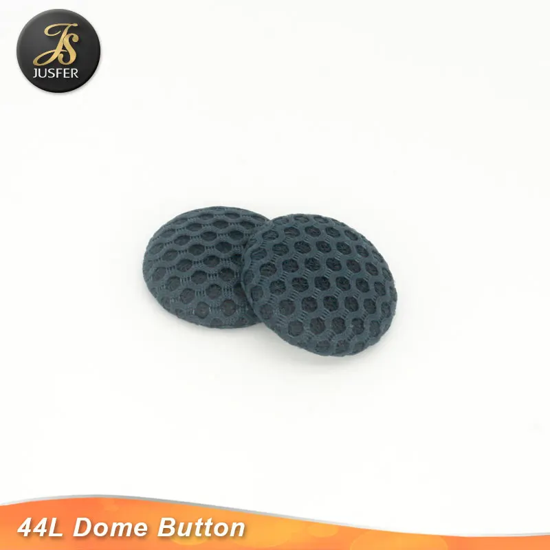 Metal dome fabric wrapped button with studs for bag