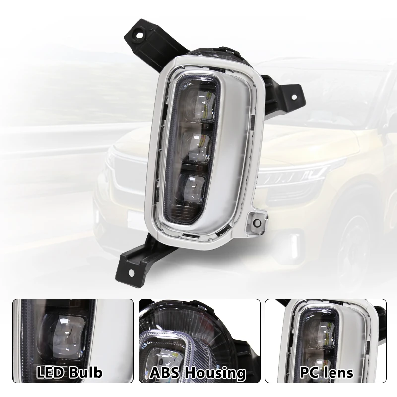 Drl For Kia Seltos Kx3 2020 2021 Daytime Running Light Led Fog Lights