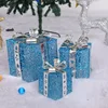 Blue and silver three-piece set