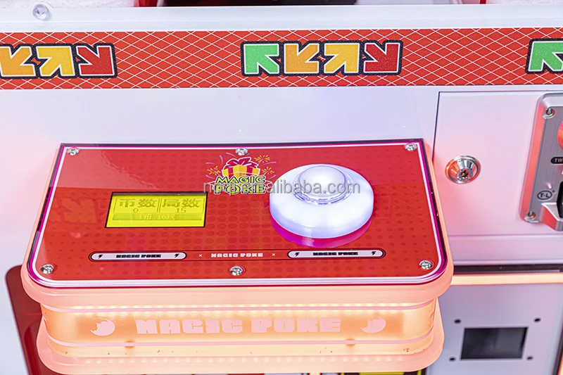 25 Inch Small Clip Prize Machine, Coin Operated 32 Slots Magic Poke Clip Prize Vending Game Machine