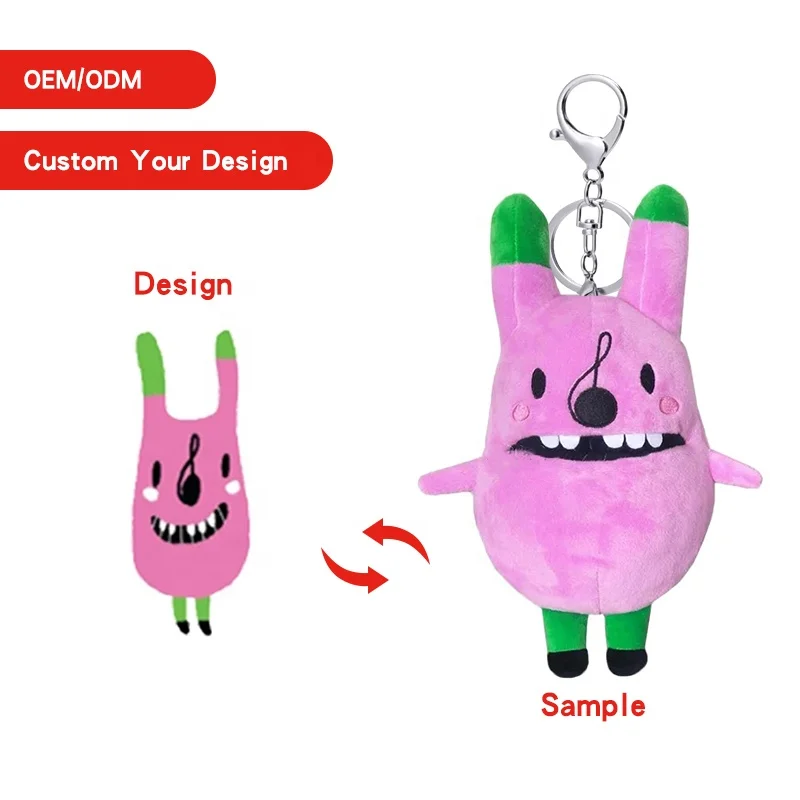 OEM ODM Service Custom Small Plush Keychain Toy Stuffed Keychain Plush Toy For Promotion