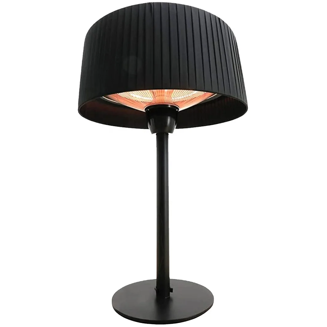 1500w Outdoor Patio Heater Black On Table Heater Electric Quartz Tube