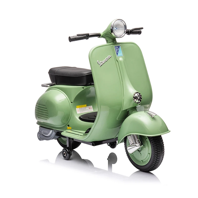 Moto électrique sous licence VESPA 150 VL1T pour enfants avec musique  légère moto à batterie pour enfants de à ans