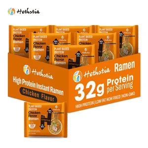 Air Dried Protein Noodles Chicken Flavor High Protein Plant Based Ramen Non Fried for Fitness Diet