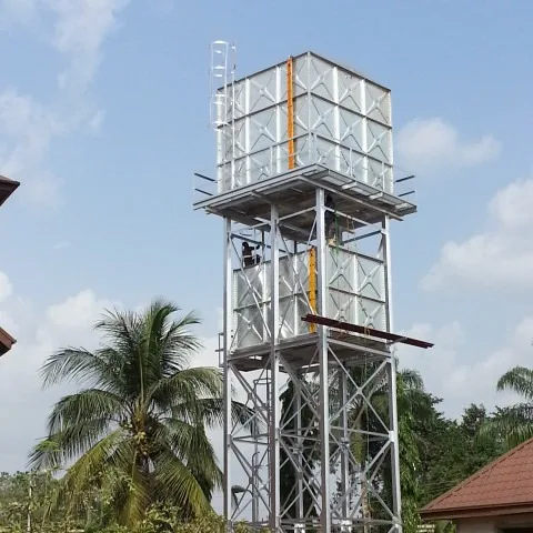storage tanks,hdg hot dip galvanized steel tower water tank