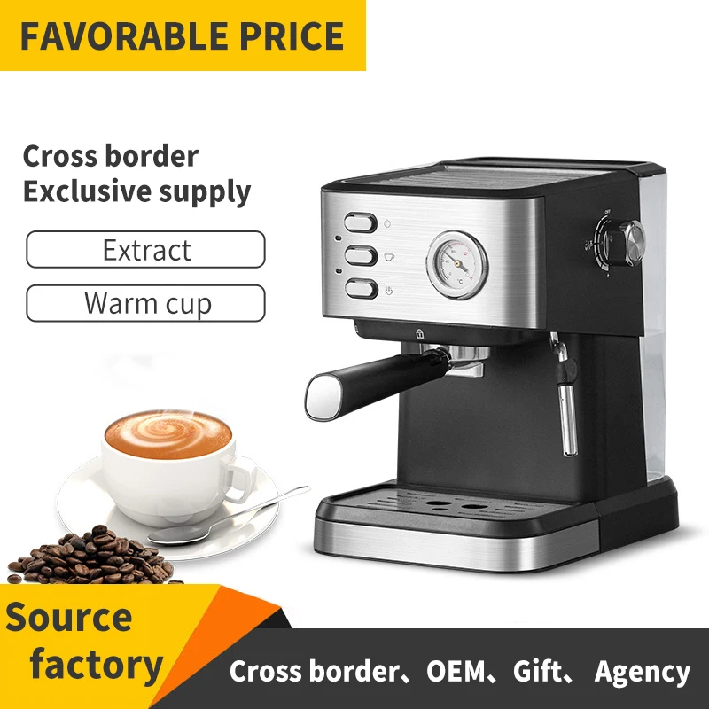 Commercial Multi Functional Italian Office Home Intelligent Large Capacity Pump Extraction Filter Automatic Coffee Machine