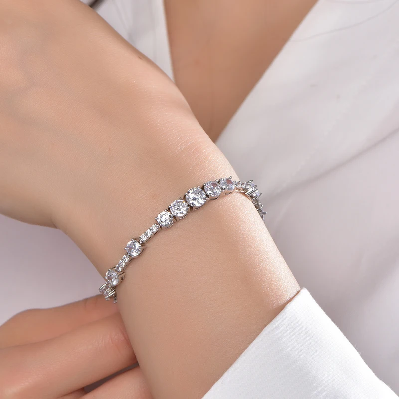 Refined Simple Design Brass Silver Fashion Jewelry Women's Bracelet