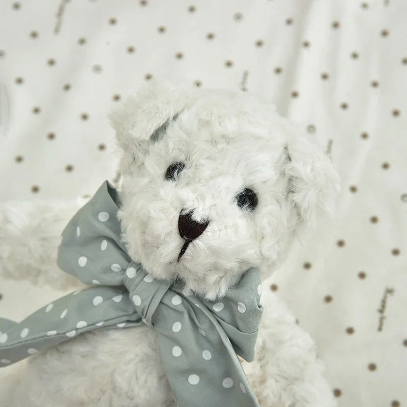 2021亚马逊热卖定制创建多彩毛绒泰迪熊孩子玩伴领带熊宝宝安抚娃娃