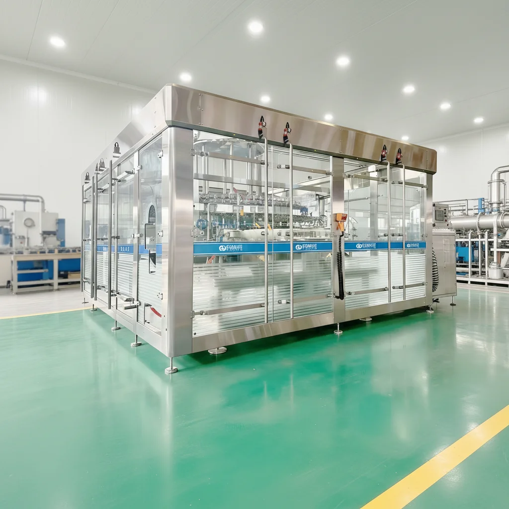 High Speed Automatic New Glass Bottle Washing Machine for Whiskey Bottling Line for Wine Wisky Vodka