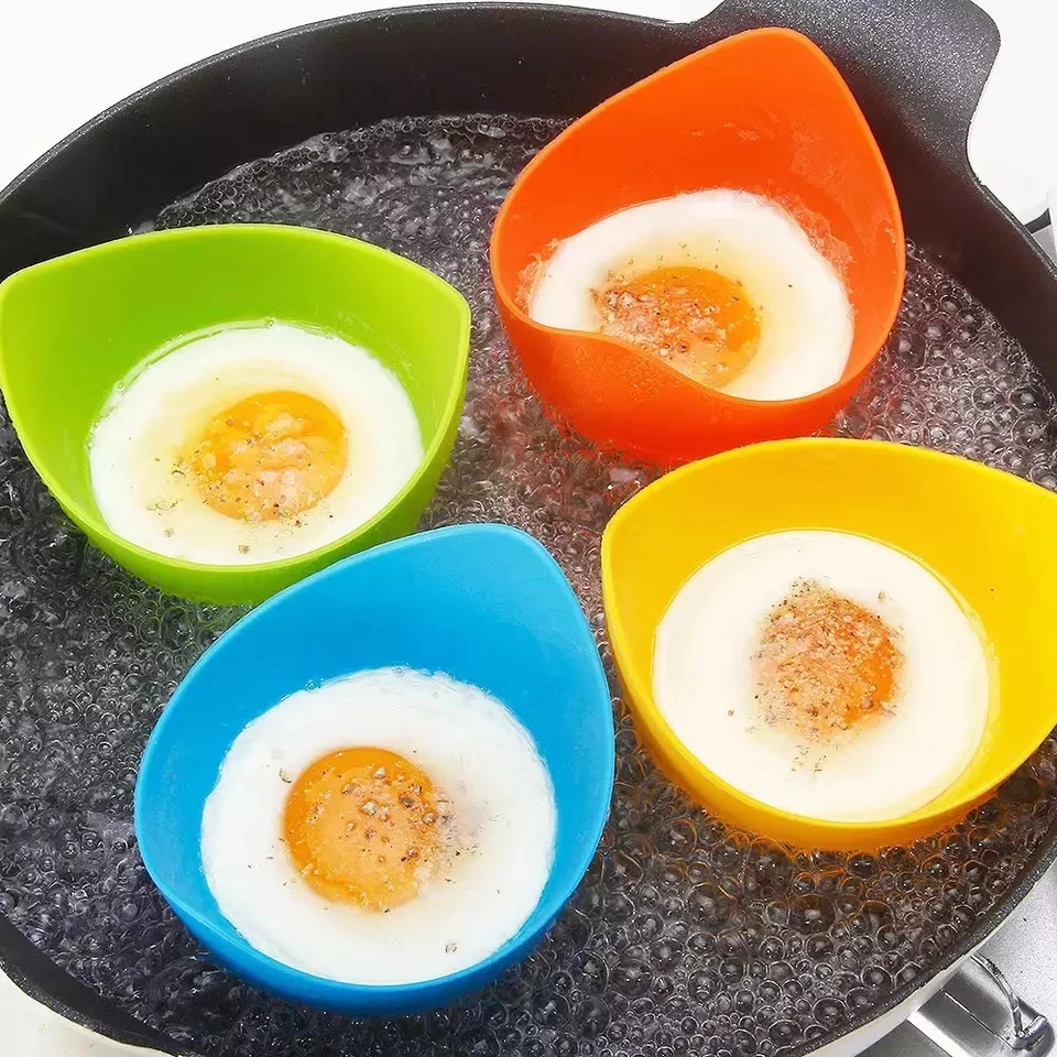Ei-Wilderer Cups 4 Stück – Silikon-Eierkocher Für Pochte Eier, Hitzebeständig Bis 230°C, Spülmaschinenfest
