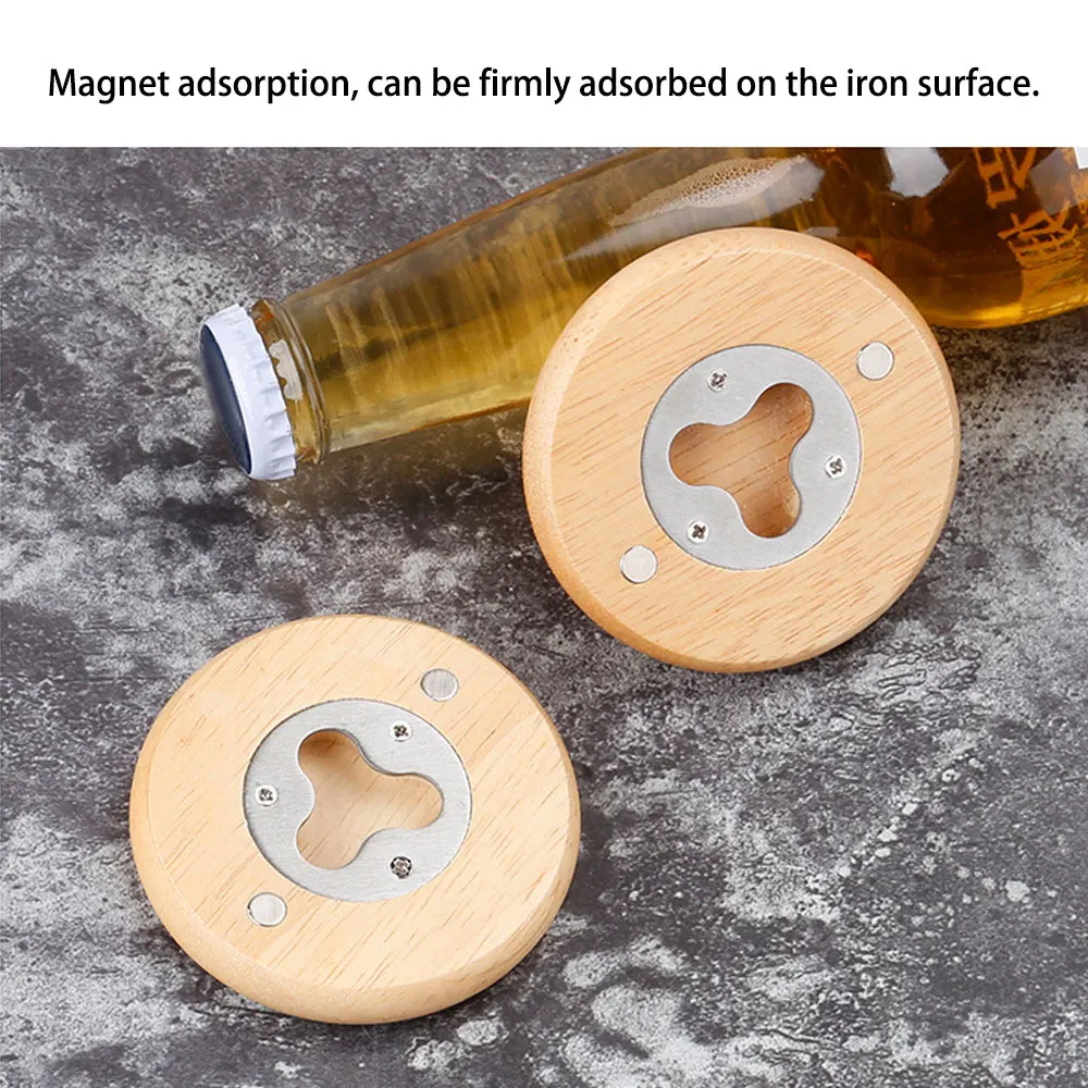 Открывалка для бутылок пива Oneway с собственным логотипом, оптовая продажа, деревянная пустая открывалка для бутылок