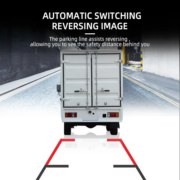 Wemaer AHD IPS 7inch 9" Dual View Monitor 2 Channels Voice Control Camera DVR Semi Bus Truck Camera System With Parking Line factory