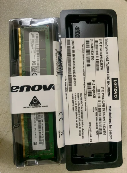 7X77A01307 - Lenovo ThinkSystem 32GB TruDDR5 4800MHz 2Rx4 RDIMM Server Memory Module