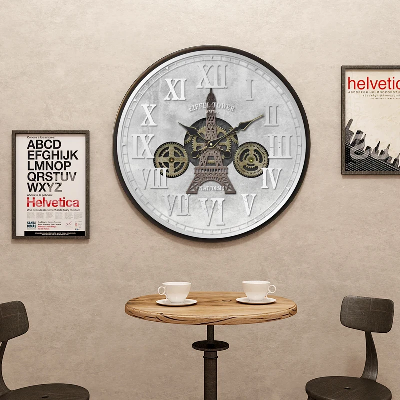 19-дюймовые большие деревянные настенные часы с ультрафиолетовым