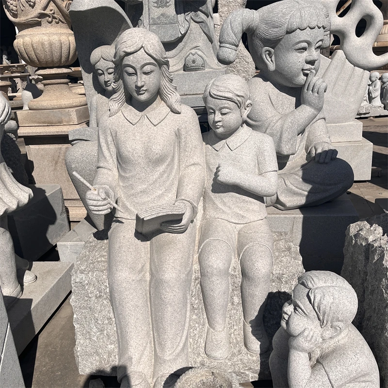 product wholesale price custom hand carved stone figure statue customized garden decoration granite figure sculpture-1