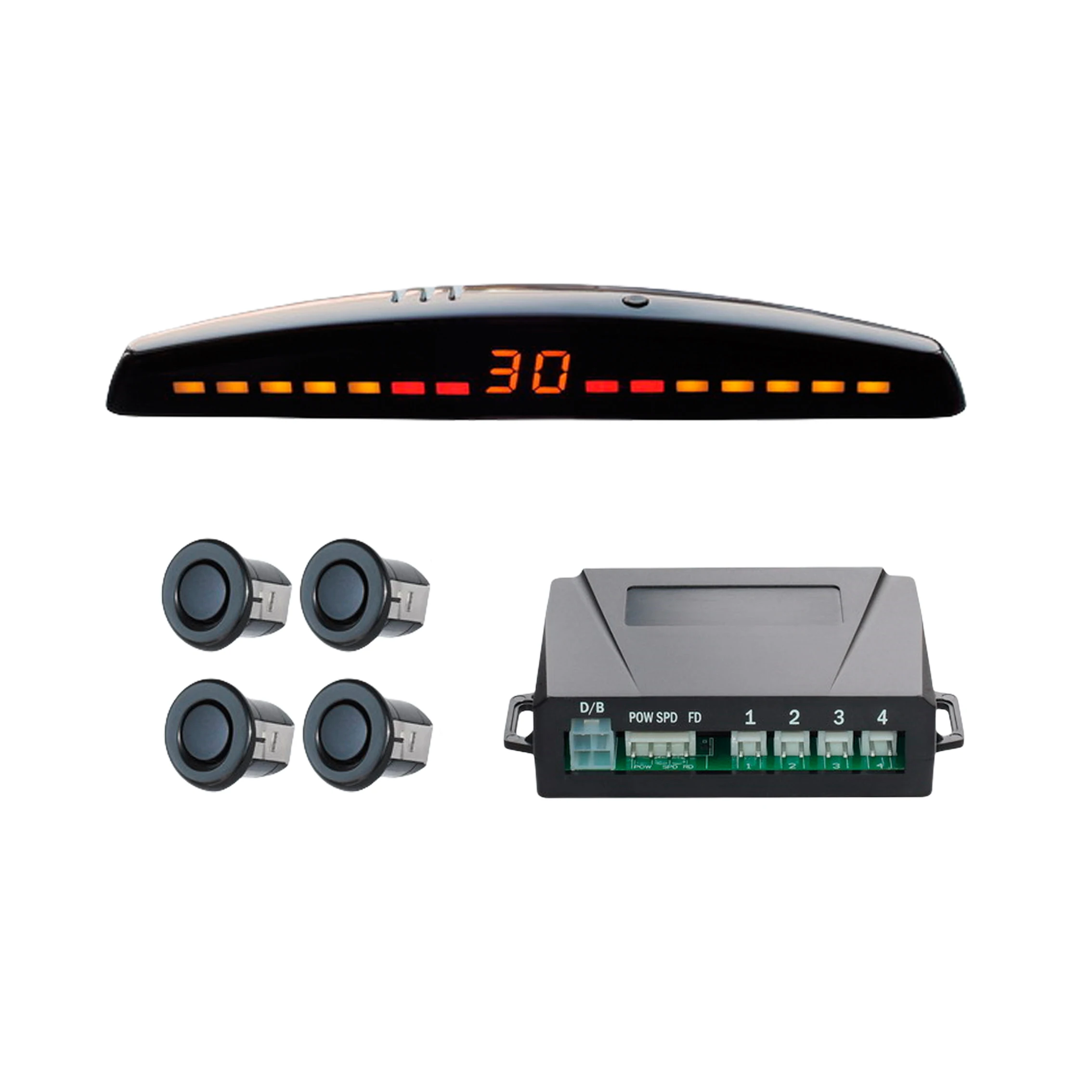 8 Capteur Blanc Nacré - Parktronic – Système De 8 Capteurs De