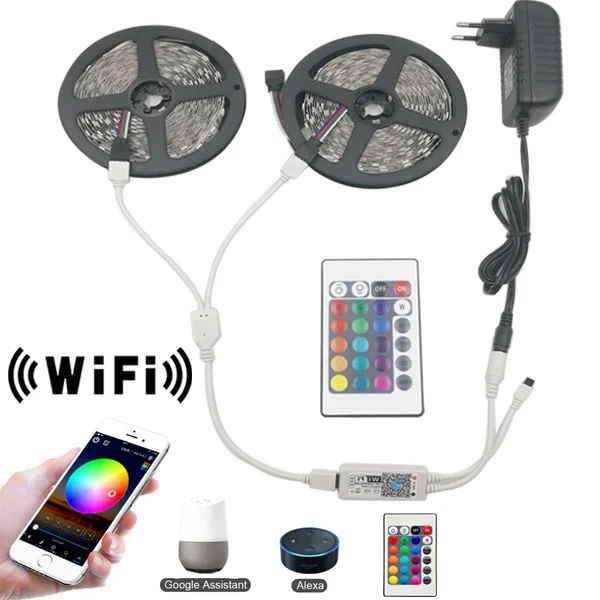 RGB Color Led Strip Light - 16.4FT Meters with Remote Control