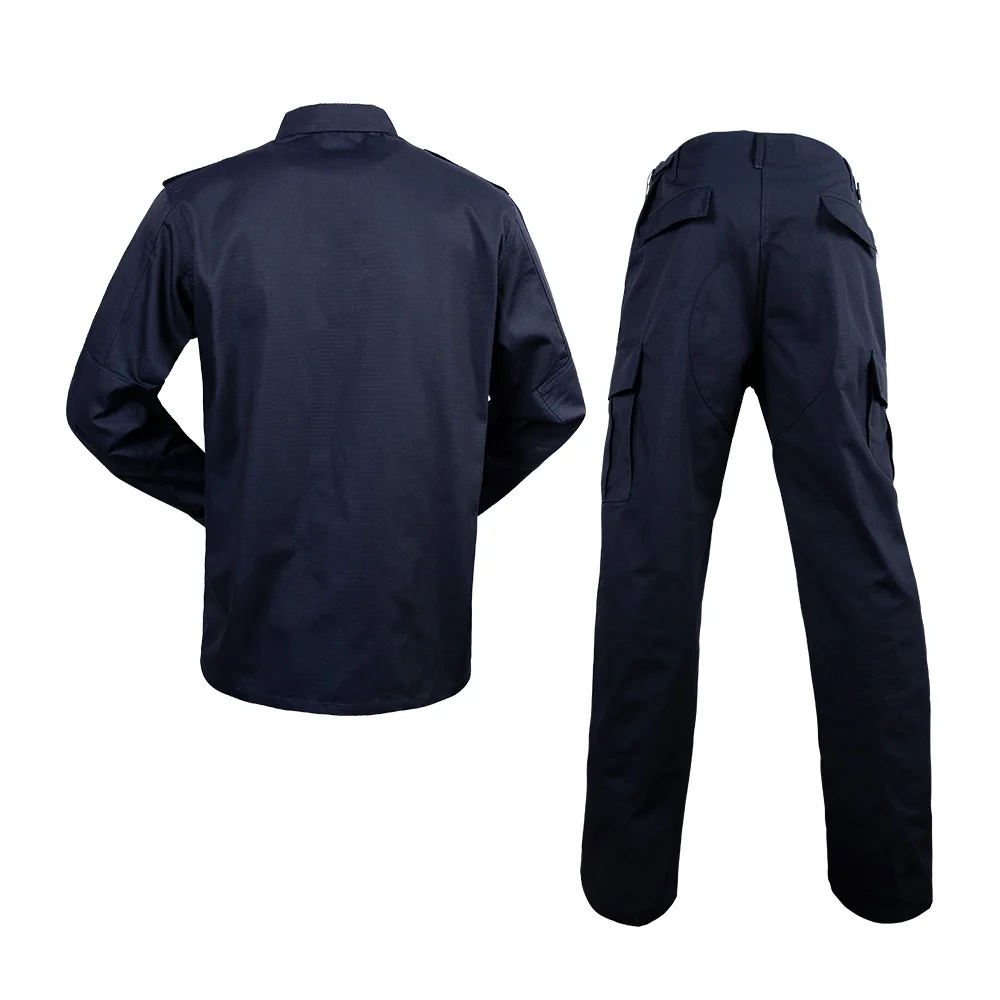 Dark Blue Color Camouflage Security Uniforms Guard Uniforms Sample for Security Uniform