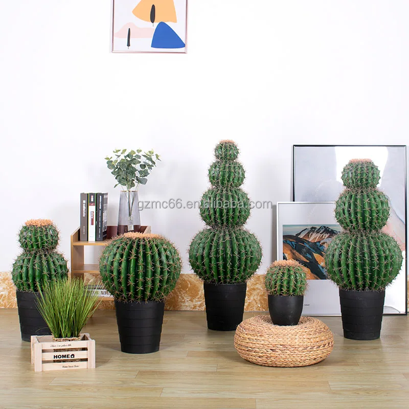 Multi Styles Home Decoration Artificial Cactus Plant Pot Artificial Green Plant Fake Succulent Plants Artificial Cactus