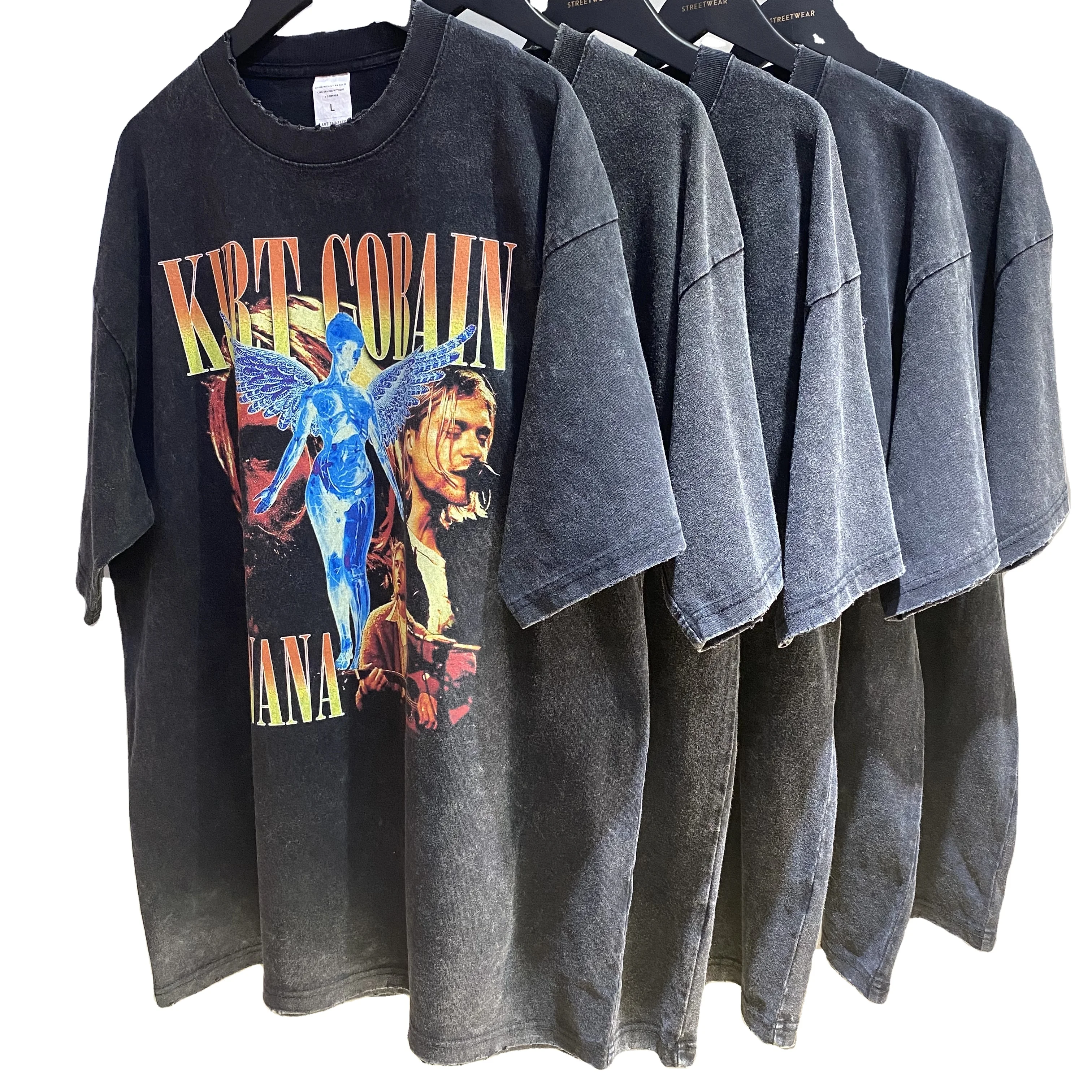 Wholesale Custom graphic tees rock t shirts mens digital printing wash tshirts From m.alibaba.com