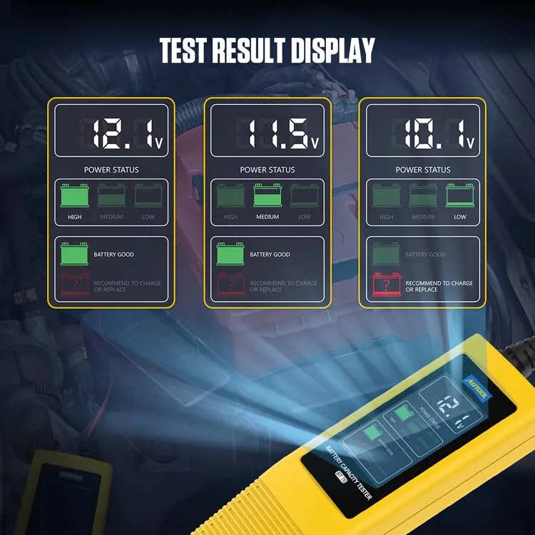 Universal AUTOOL BT70 Automotive Car Battery Monitor 12V Status Indicator Led Battery Testers