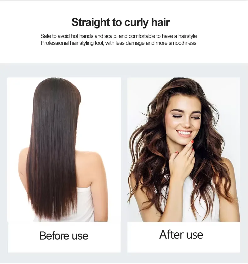 Easy Use 32mm Rotating Curler 30W Fast Heating 50 Million Negative Ion Curling Iron