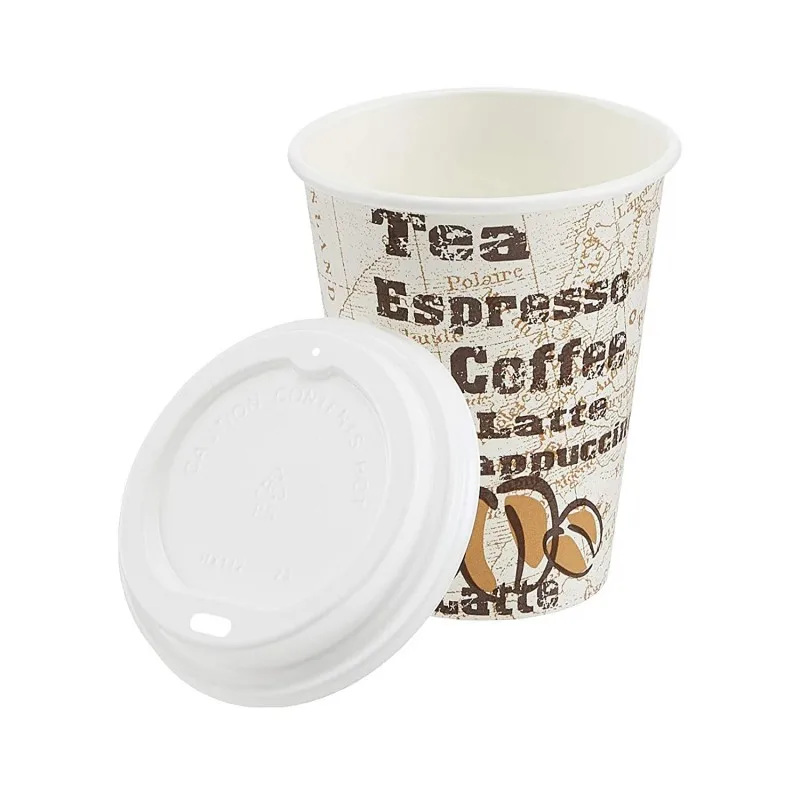 Wholesale 100% plastic free 8oz 12oz 16oz Disposable Double Wall Custom Logo Hot Coffee Paper Cup factory