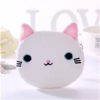 High Quality Soft Plush Lovely Cat Coin Purse Wholesale Custom Kid Gift Anti-Lost Zipper Purses Keychain Accessories Wallet