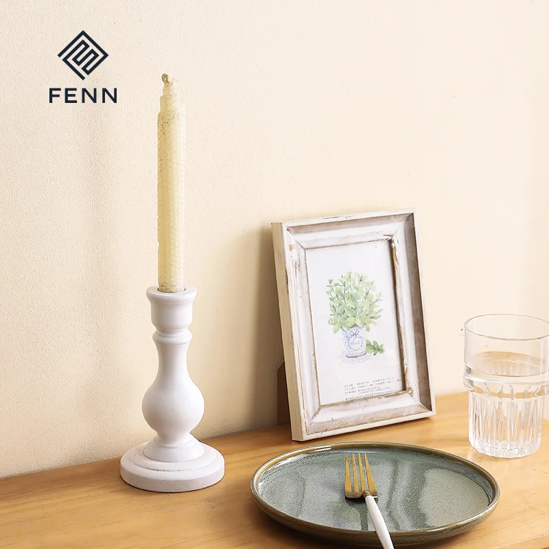 FENN Modern Valentine's Day Gift Canddle Holder Centerpiece Candlestick Reusable Wood Candle Holder For Wedding Decoration