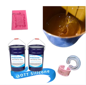 Pourable addition curing 33 A Platinum Transparent Silicone Rubber for Jewelry, Artificial stones,Concrete molding