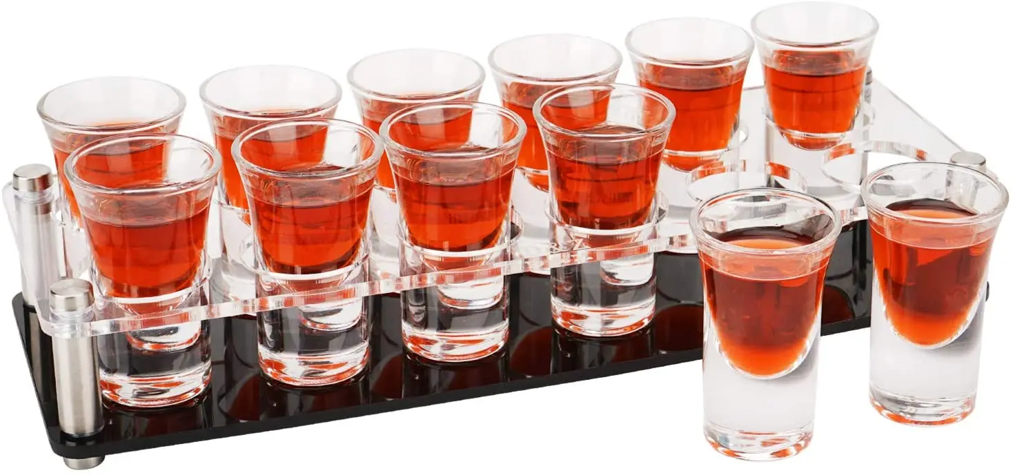 12 Pieces Shots Acrylic Cups Colorful Shot Glasses 1.2-Ounce Heavy Base Shot Glasses for Spirits and Liquors, Compatible with 6 Shot Glass Dis並行輸入 Reusable Shot Glasses 12 Pieces Shots Acrylic Cups Colorful Shot