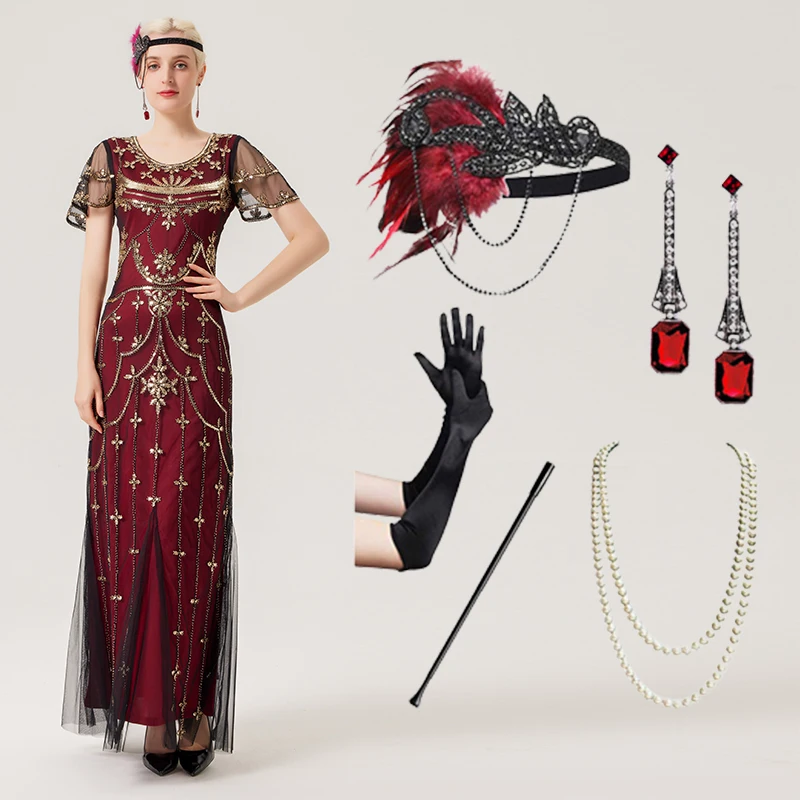 Manufacturer Dress Roaring 20s Cocktail Vintage Flapper Length the Great Gatsby Charleston Outfits Party Ball Gown Evening Dress Manufacturer Dress Roaring 20s Cocktail Vintage Flapper Length the Great Gatsby Charleston Outfits Party Ball Gown Evening Dress