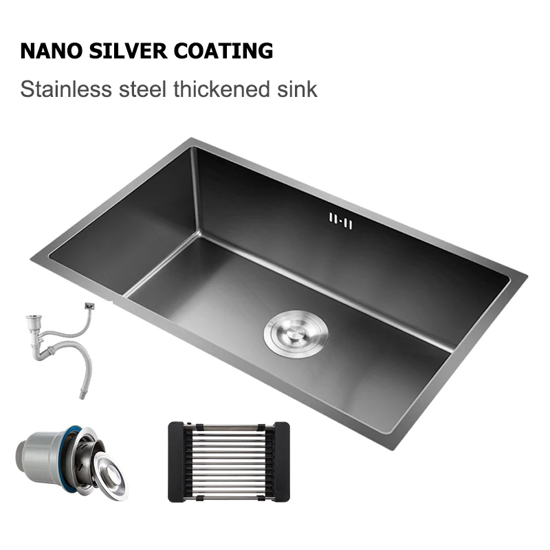 Smart Sink Ultrasonic Kitchen Black Sink Vegetable Dishwasher Washing