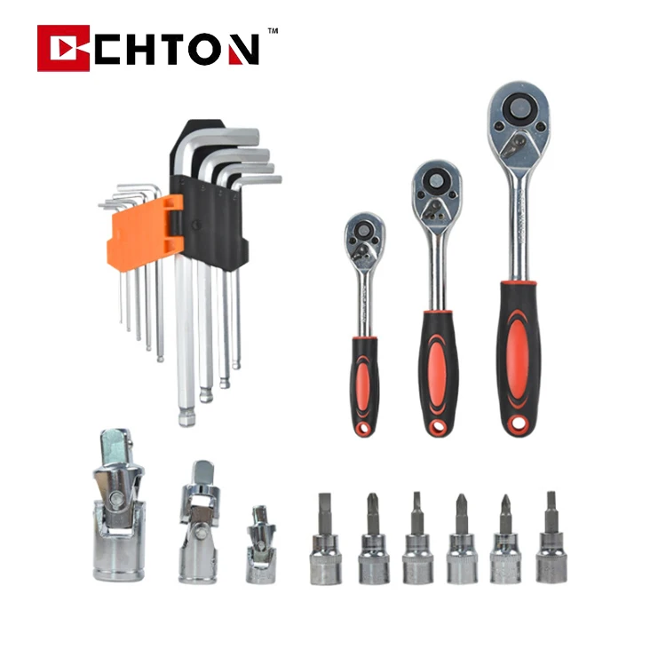 Complete Socket Set Car Repairing Hand Tool Sets 150 Pcs Auto Repair Kit Box