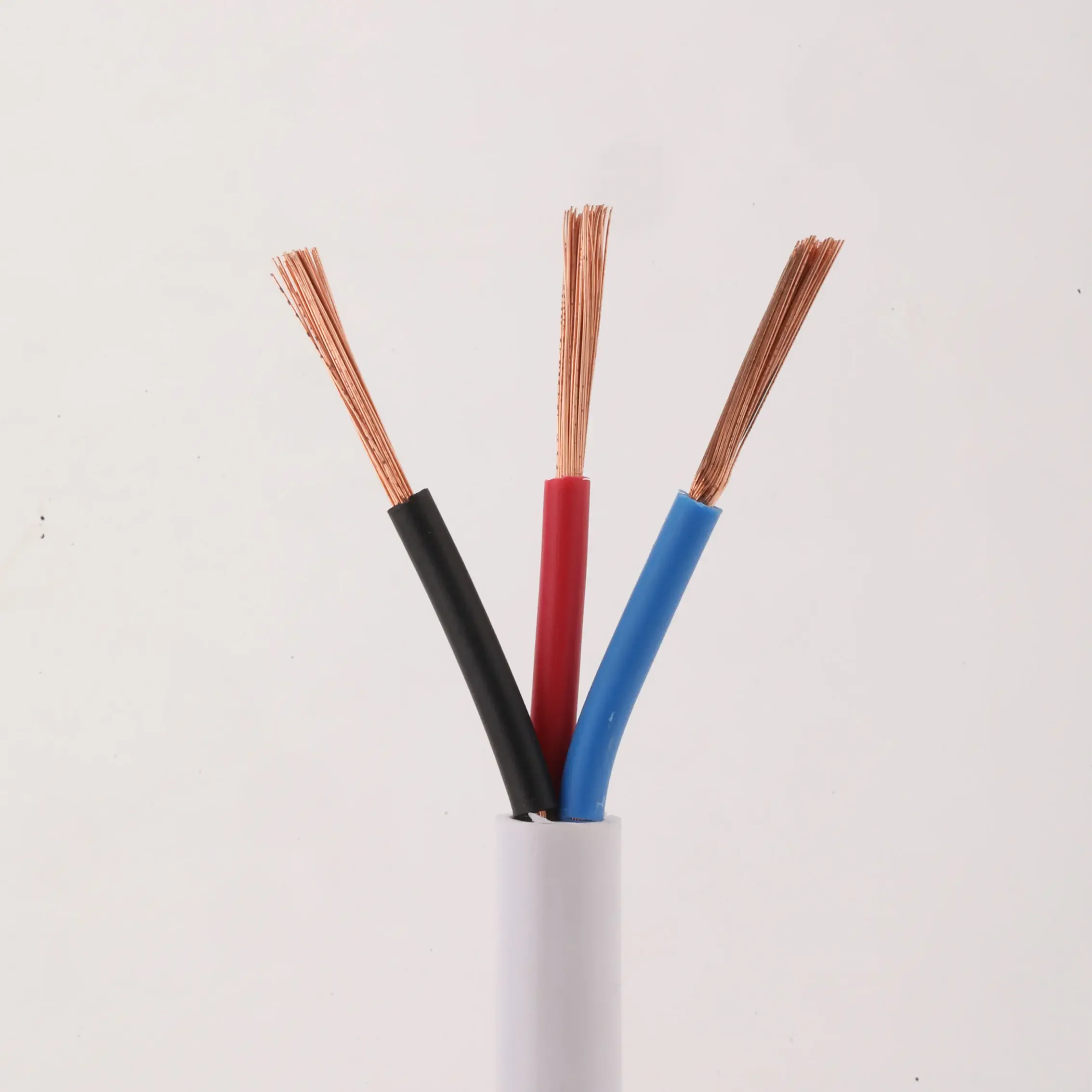 High quality  White 2 3 core Copper Wire And  PVC  Flat Cable Bvvb 2 1/ 1.5/ 2.5/ 4/ 6 Mm power Cables And Wire electric wire