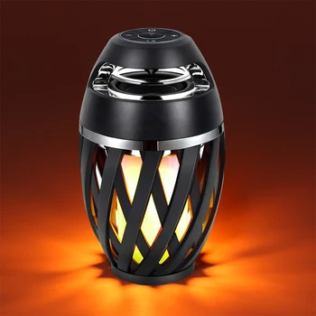 Wholesale Outdoor Home Portable Led Simulation Flame Light Torch Light Blue Tooth Flame Light Speaker