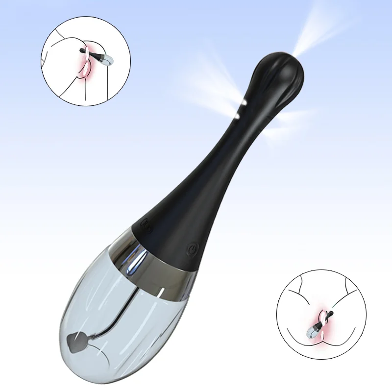 Electric Enema Device Anal Vagina Cleaner Anti Reflux Silicone Head Plug  Anus Toy Douche Cleaning Tool for Women
