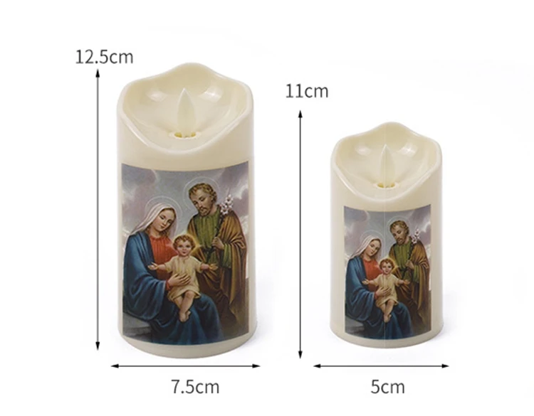 Wholesale Prayer Candles Swing Wick Flameless Led Candle Religious