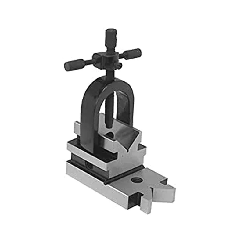 4-1/8" Precision V-Block Pair With Clamps - Model 706C-755, Machinist Tool For Drilling & Grinding