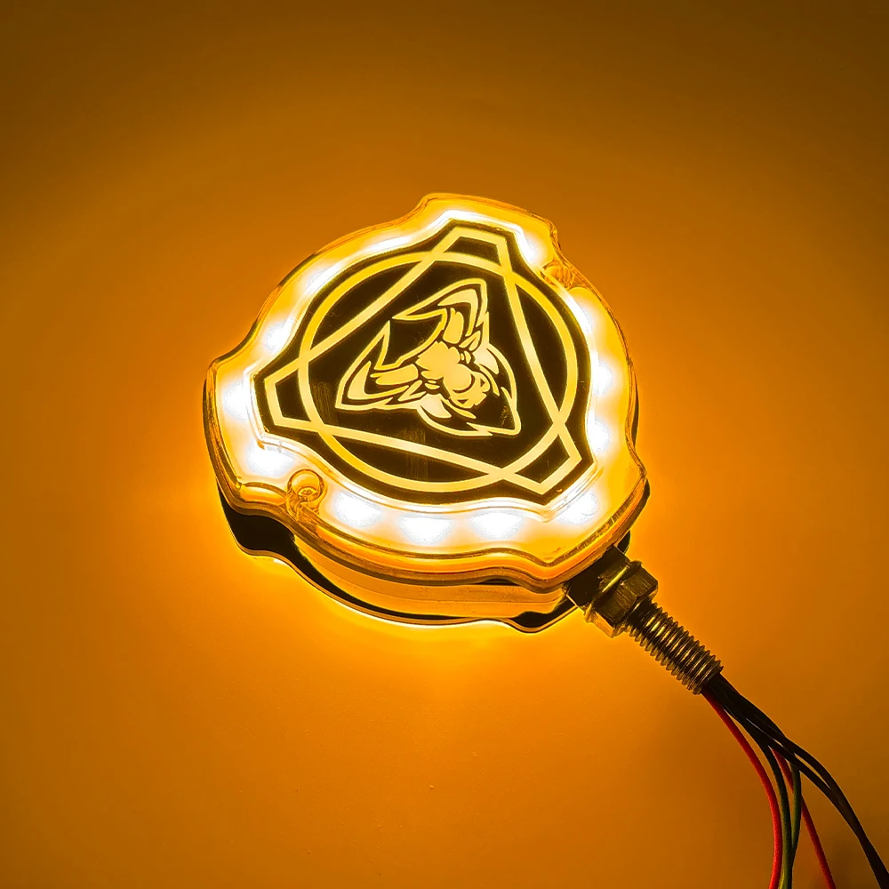 New 12-24V LED Side Marker Signal Light for Trucks with Scania MAN Mercedes Volvo Logo Double Face Stalk Lights 4