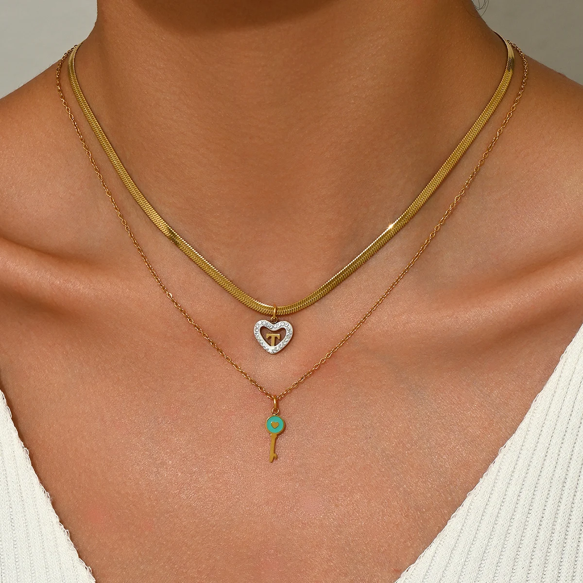 Elegant Cross Border Women's Collarbone Necklace