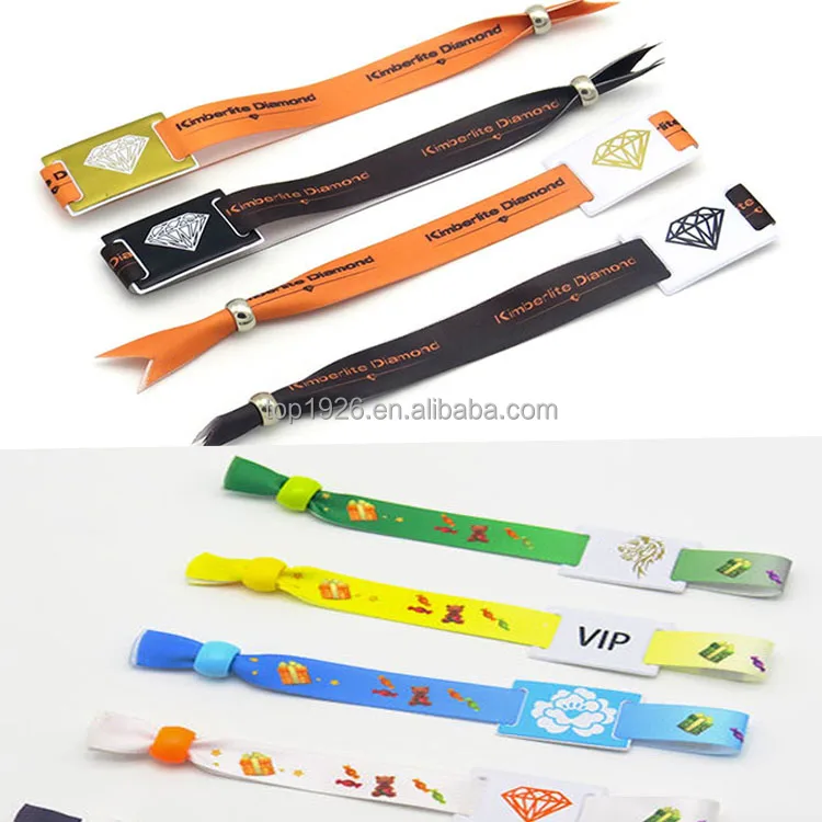 Custom Pantone Color Fabric Festival Event Wristband Clasp Buy Custom