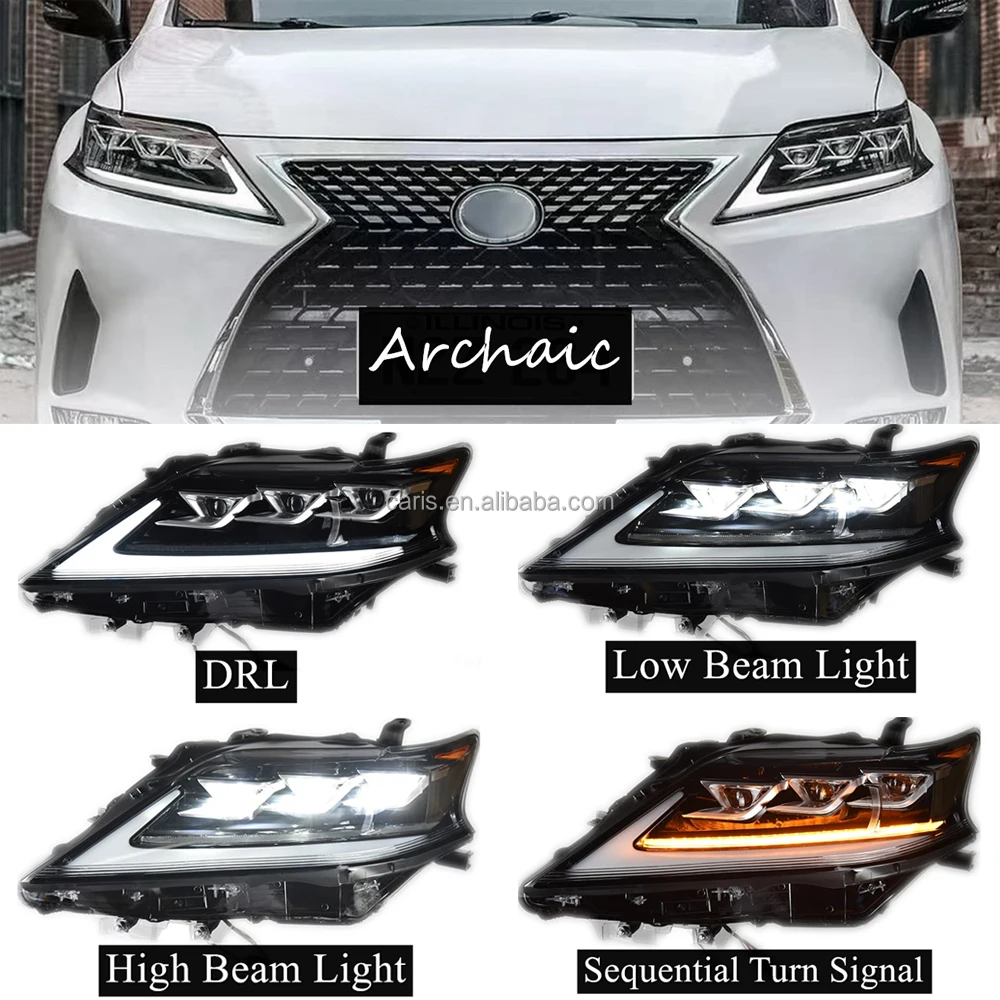 Archaic Factory Auto Led Headlights Head Lamp For Lexus Rx 270 300 350