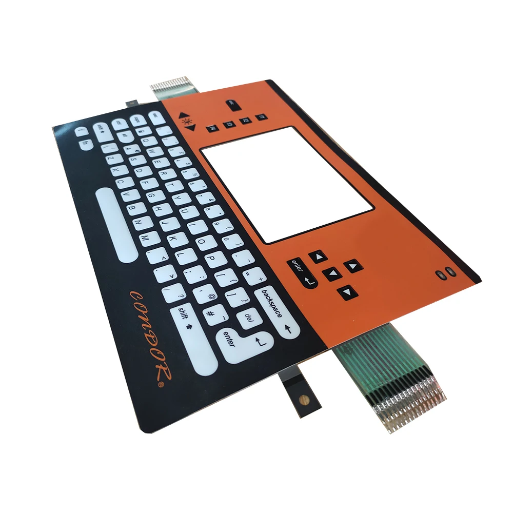 touch push button keypad membrane switch with flexible pcb circuit board