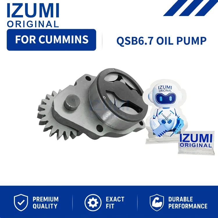 IZUMI ORIGINAL QSB6.7 4939588 4939587 Oil Pump diesel engine parts for Cummins Excavators Cranes Loaders Road Rollers