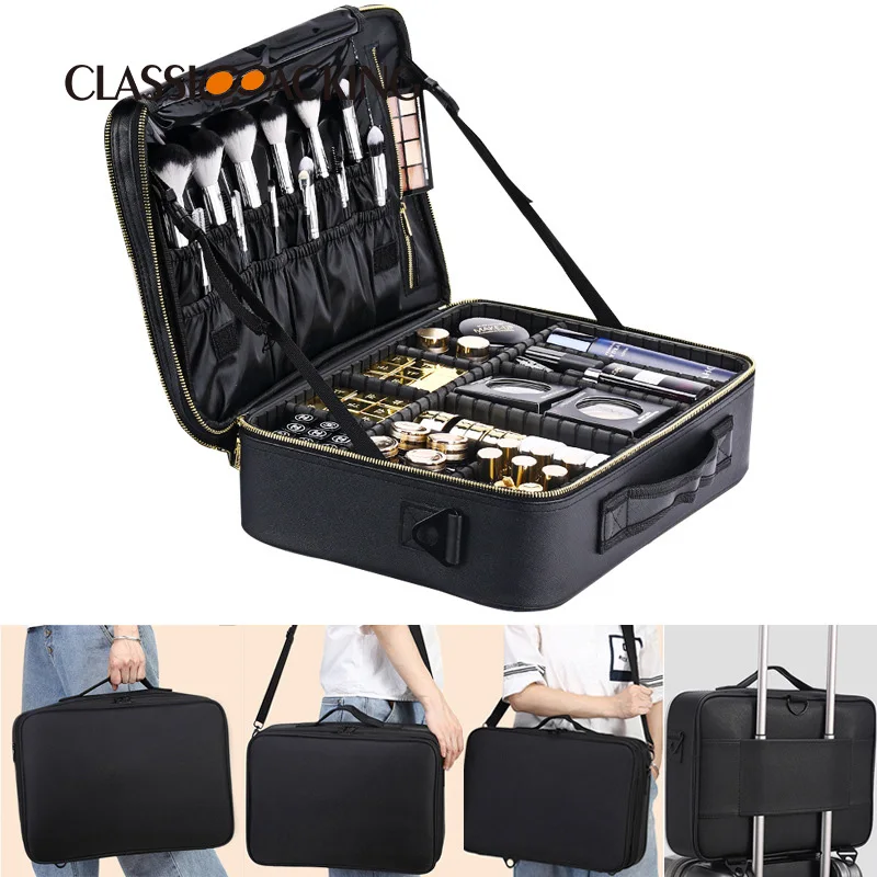 Makeup Bag Cosmetic Case Storage Handle Organizer Travel Kit